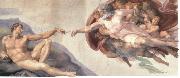 Michelangelo Buonarroti The Creation of Adam oil on canvas